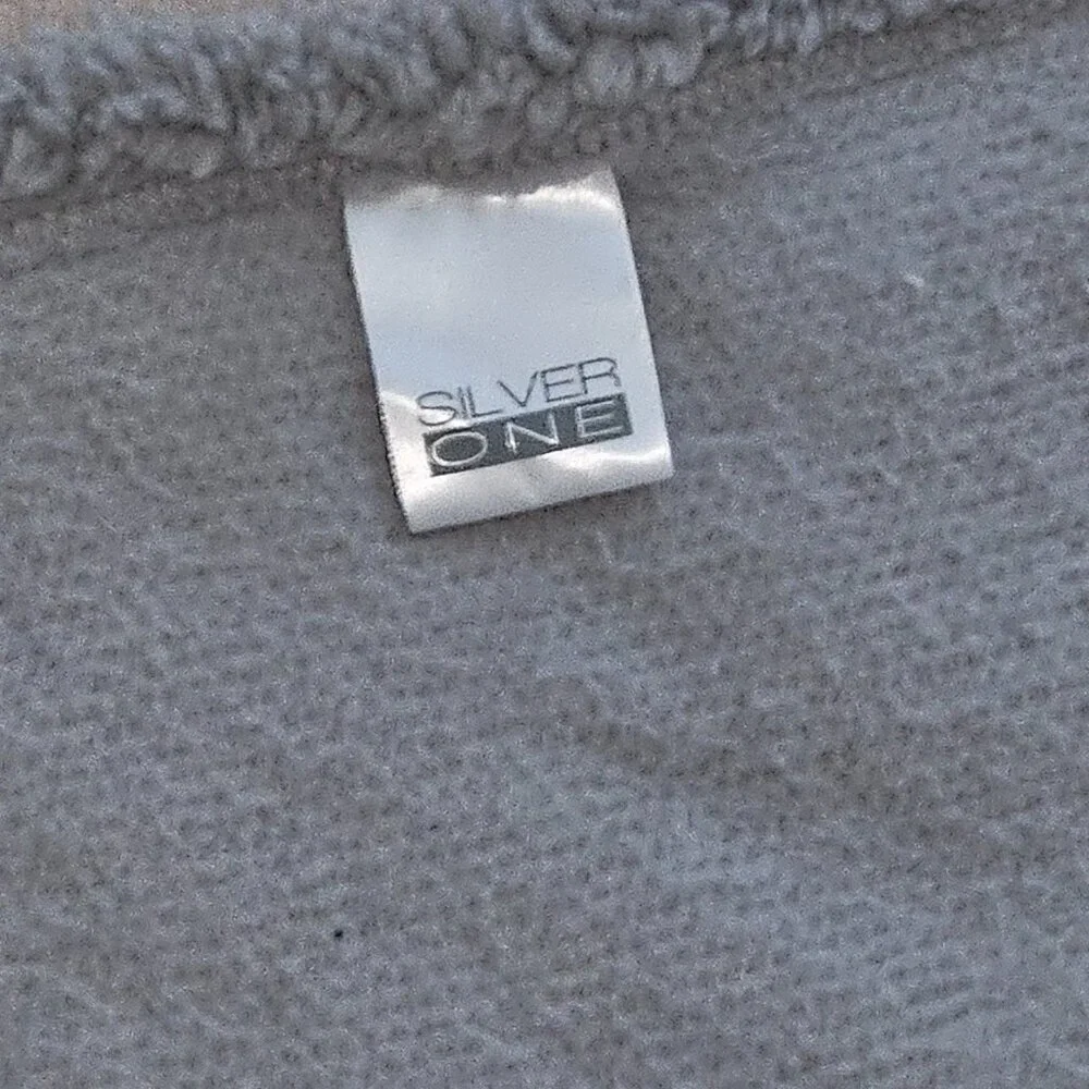 Silver One Gray Kitty Cat Hooded Blanket Soft Sherpa 39x53 Youth Boy Girl